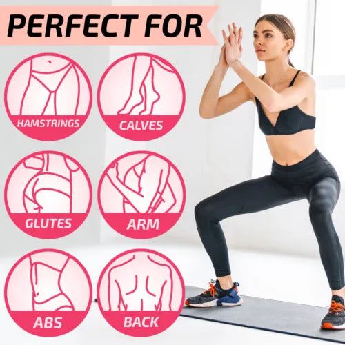 Exercise Yoga Mats 0.375 in Thick w/Carry Strap - Gym Pilates Meditation Fitness